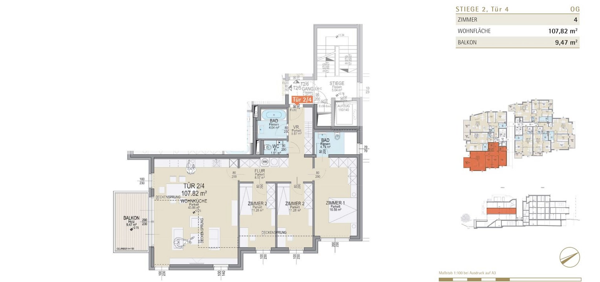 Grundriss Tür 2/4