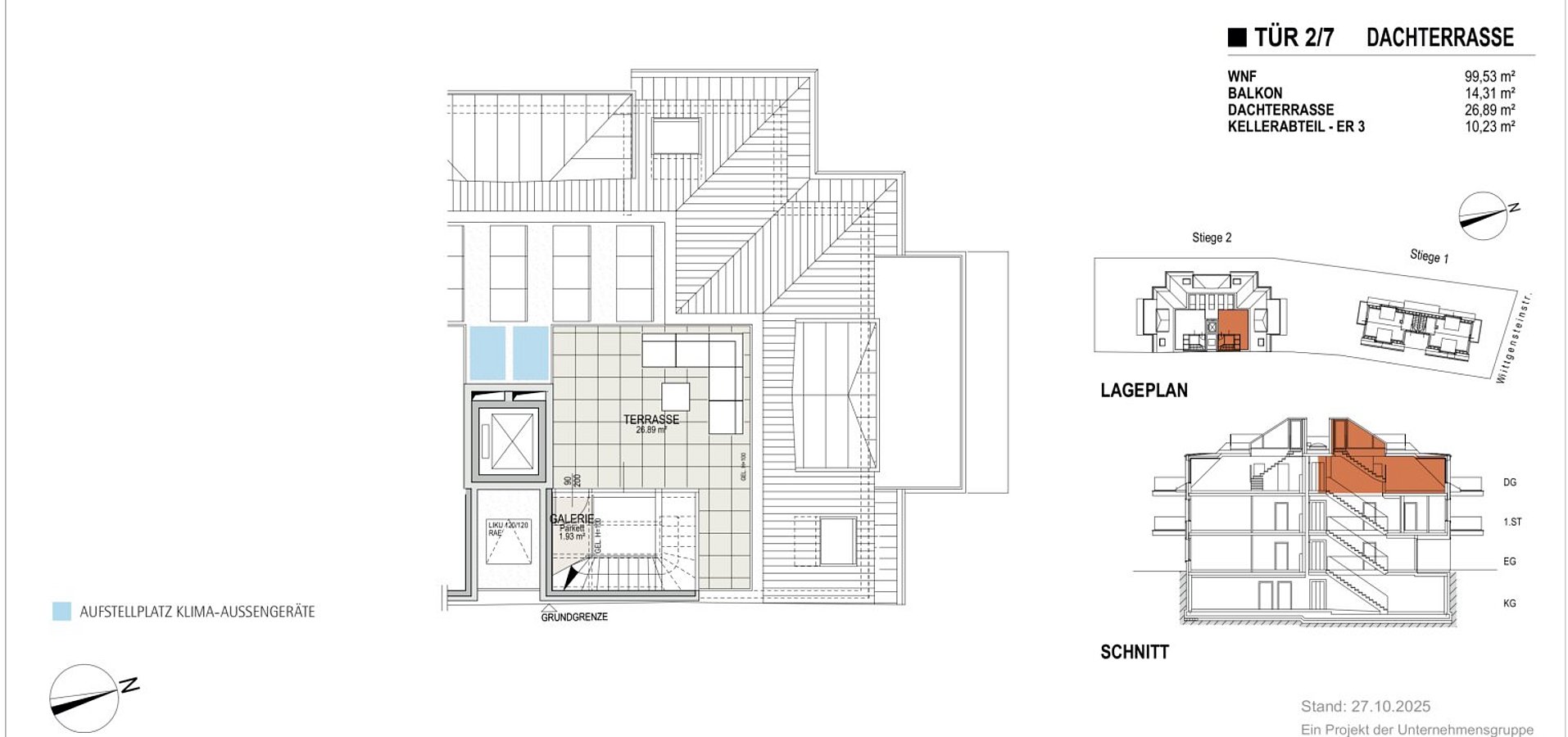 Grundriss 2/7 Dachterrasse