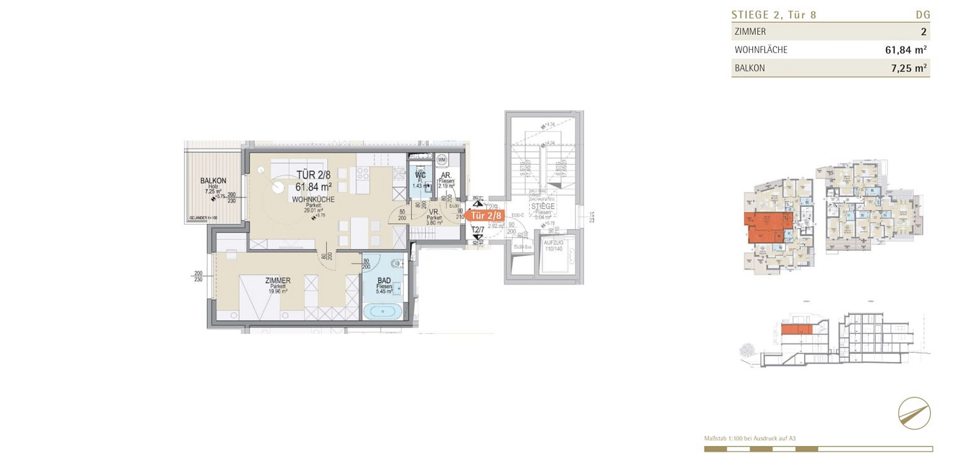 Grundriss Tür 2/8