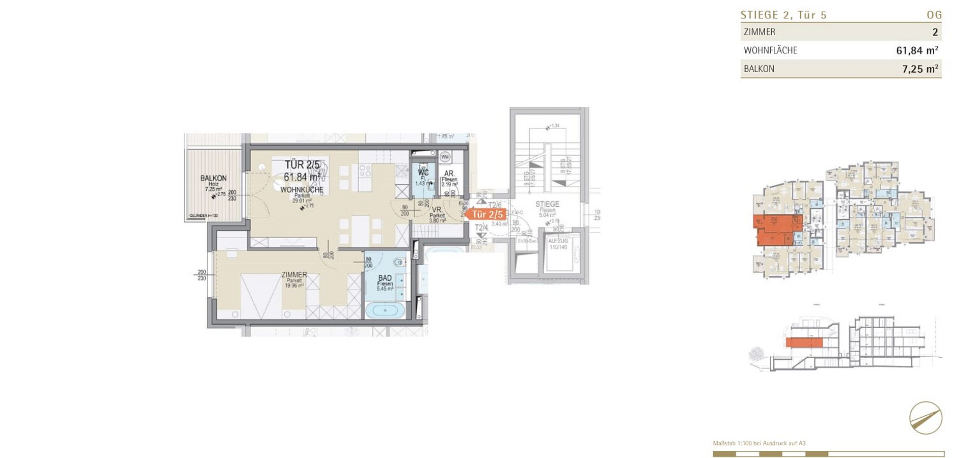Grundriss Tür 2/5