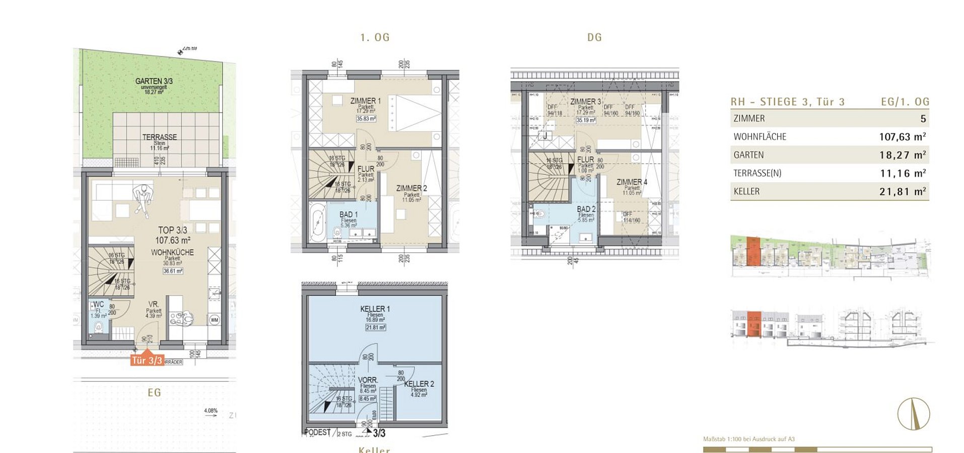 Grundriss Tür 3/3