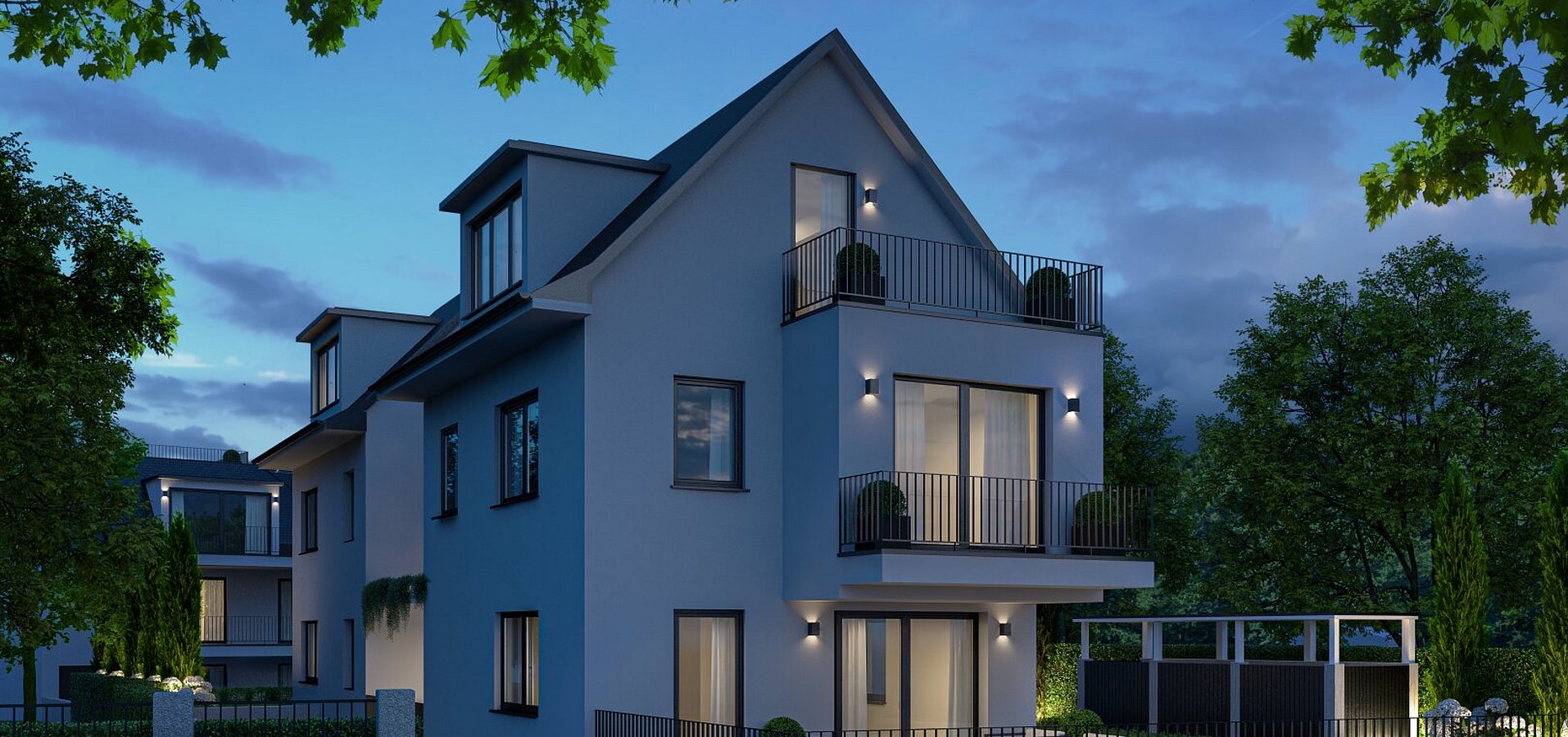 Wittgensteinstraße 23 bei Nacht