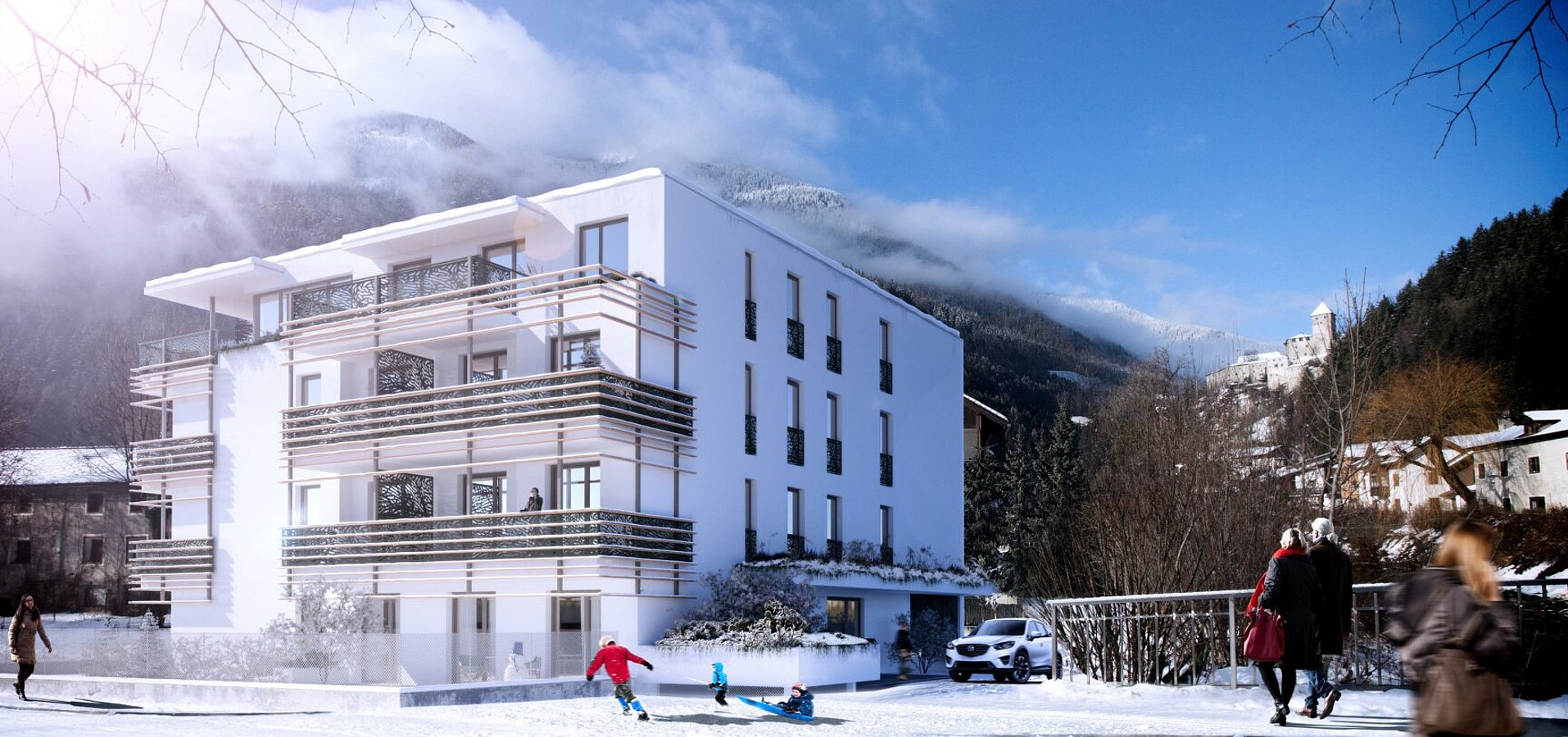Außenvisualisierung Residence Castell